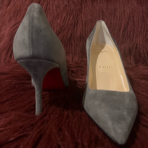 Christian Louboutin Clare 80 Suede Heels - Picture 2 of 9